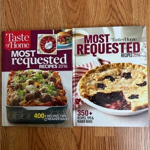 Taste of Home Most Requested Recipes 2016 & 2018 Hardcover Bundle